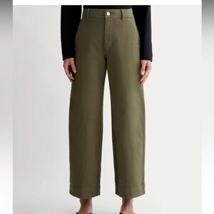 Everlane THE UTILITY WIDE-LEG PANT in Brown Sz 4